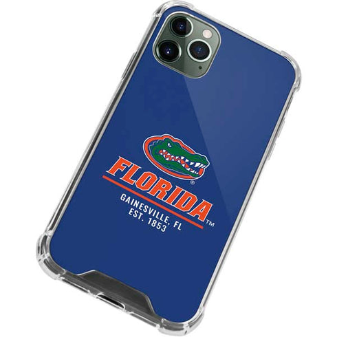 University of Florida Gainesville Est 1853 Blue iPhone 12 Pro Clear Case