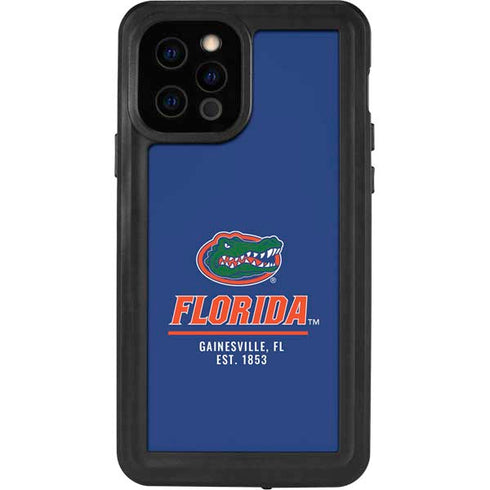 University of Florida Gainesville Est 1853 Blue iPhone 12 Pro Waterproof Case