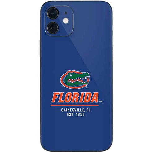 University of Florida Gainesville Est 1853 Blue iPhone 12 Skin