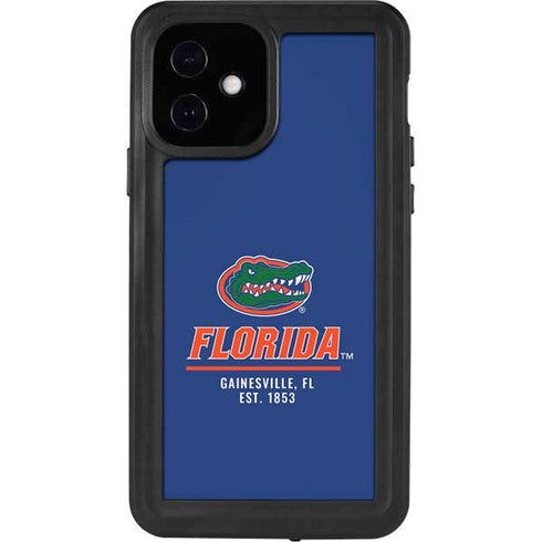 University of Florida Gainesville Est 1853 Blue iPhone 12 Waterproof Case