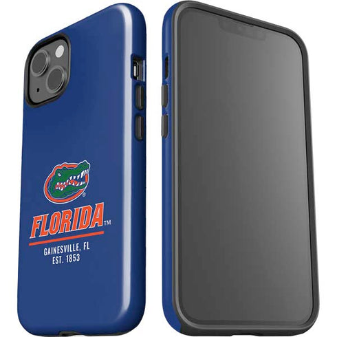 University of Florida Gainesville Est 1853 Blue iPhone 15 Impact Case