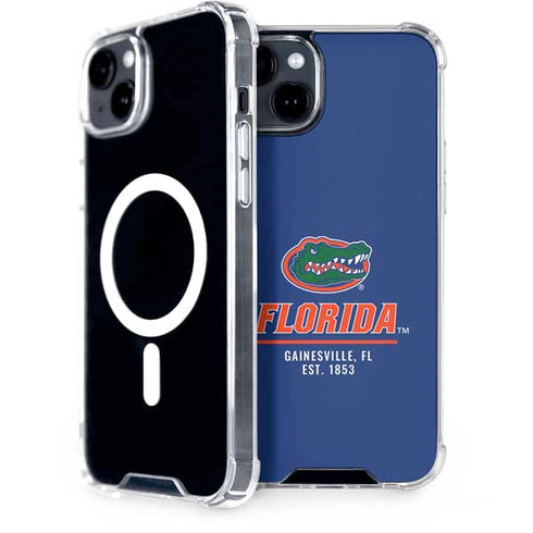 University of Florida Gainesville Est 1853 Blue iPhone 15 MagSafe Case