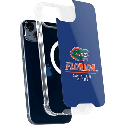University of Florida Gainesville Est 1853 Blue iPhone 15 Plus MagSafe Case