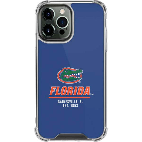 University of Florida Gainesville Est 1853 Blue iPhone 15 Pro Max Clear Case