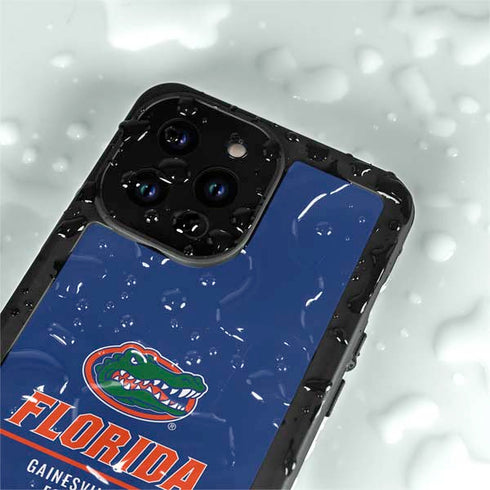 University of Florida Gainesville Est 1853 Blue iPhone 14 Pro Max Waterproof Case