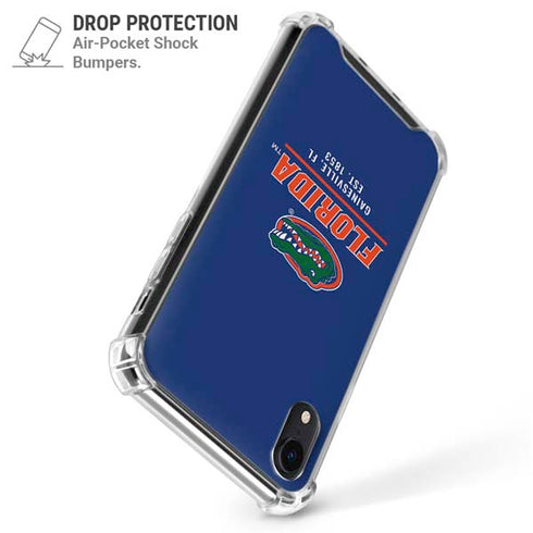 University of Florida Gainesville Est 1853 Blue iPhone XR Clear Case