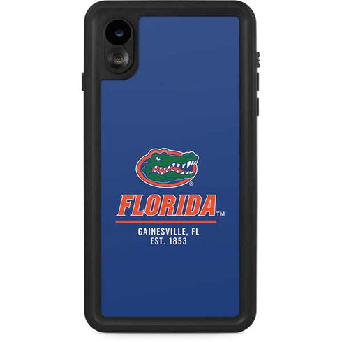University of Florida Gainesville Est 1853 Blue iPhone XR Waterproof Case