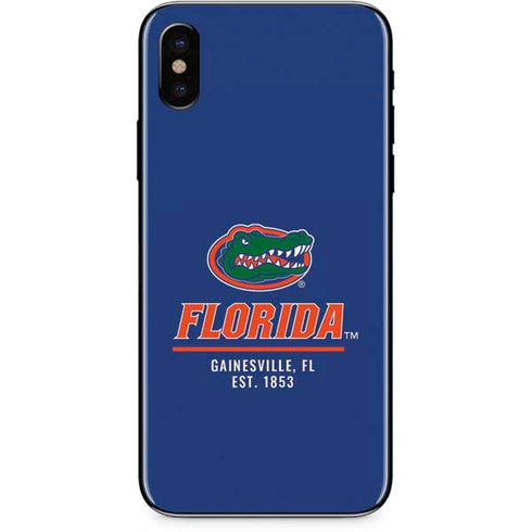 University of Florida Gainesville Est 1853 Blue iPhone XS Skin