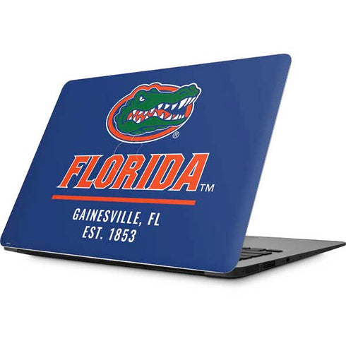 University of Florida Gainesville Est 1853 Blue Apple MacBook Skin