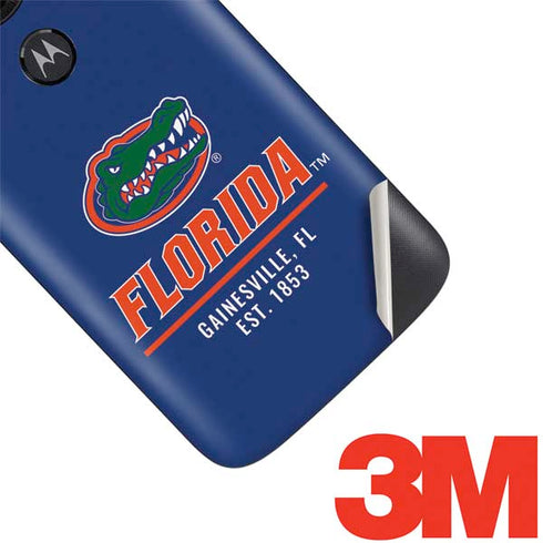 University of Florida Gainesville Est 1853 Blue Moto E5 Play Skin