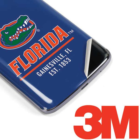 University of Florida Gainesville Est 1853 Blue Moto E5 Plus Skin