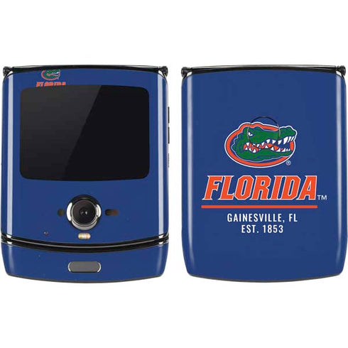 University of Florida Gainesville Est 1853 Blue Motorola RAZR Skin