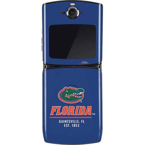 University of Florida Gainesville Est 1853 Blue Motorola RAZR Skin