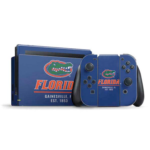 University of Florida Gainesville Est 1853 Blue Nintendo Switch Bundle Skin