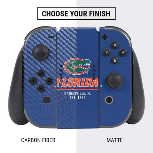 University of Florida Gainesville Est 1853 Blue Nintendo Switch Bundle Skin