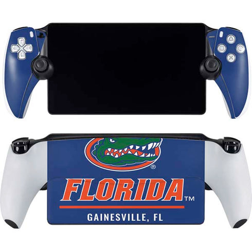 University of Florida Gainesville Est 1853 Blue PlayStation Portal Remote Player Skin