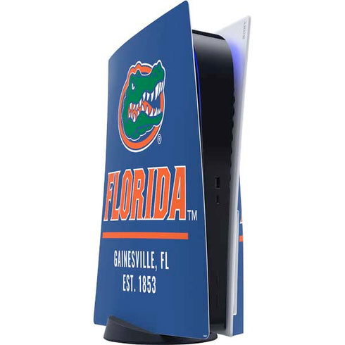 University of Florida Gainesville Est 1853 Blue PS5 Console Skin