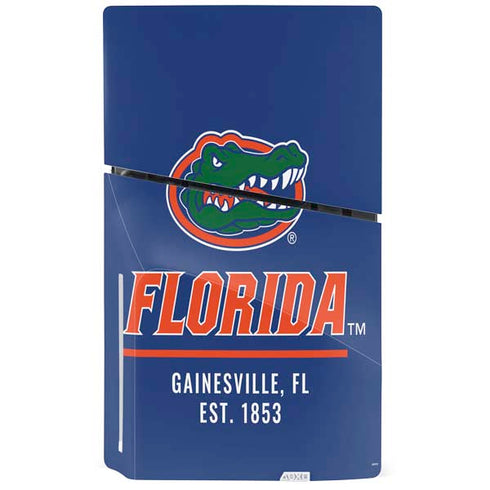 University of Florida Gainesville Est 1853 Blue PS5 Slim Disk Bundle Skin