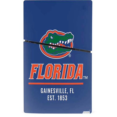 University of Florida Gainesville Est 1853 Blue PS5 Slim Digital Edition Bundle Skin