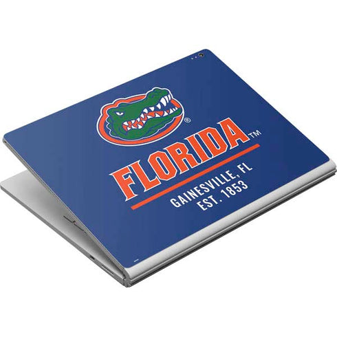 University of Florida Gainesville Est 1853 Blue Surface Book Skin