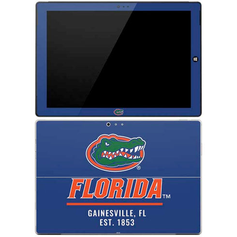 University of Florida Gainesville Est 1853 Blue Surface Pro 3 Skin
