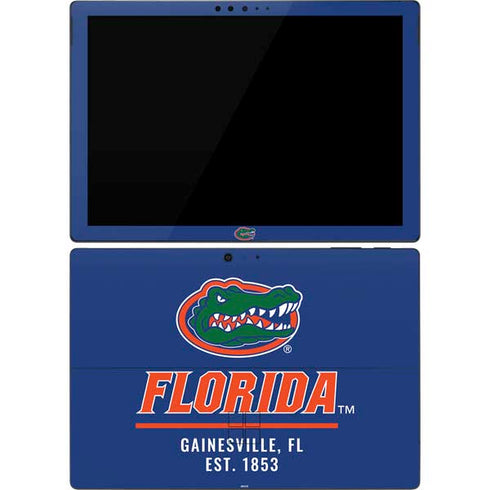 University of Florida Gainesville Est 1853 Blue Surface Pro 7 Skin