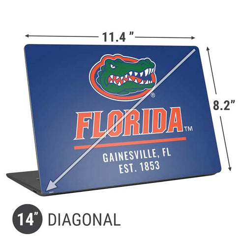 University of Florida Gainesville Est 1853 Blue Universal Laptop 14in (11.4 x 8.2in) Skin
