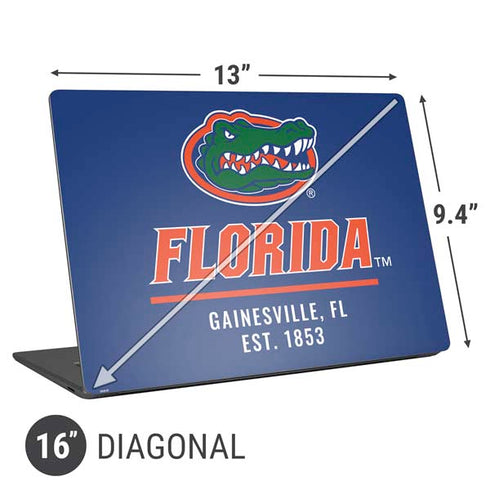 University of Florida Gainesville Est 1853 Blue Universal Laptop 16in (13 x 9.4in) Skin