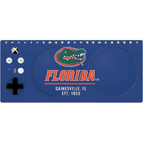 University of Florida Gainesville Est 1853 Blue Xbox Adaptive Controller Skin