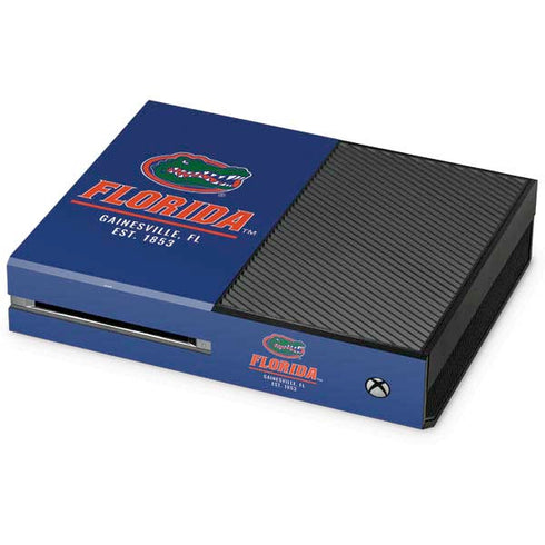 University of Florida Gainesville Est 1853 Blue Xbox One Console Skin