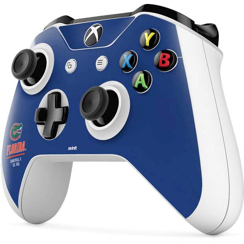 University of Florida Gainesville Est 1853 Blue Xbox One S Controller Skin