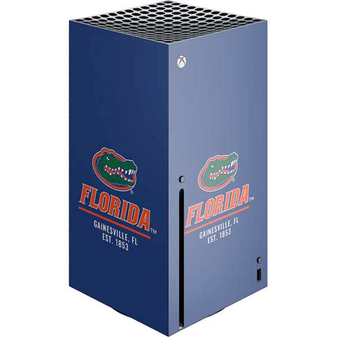 University of Florida Gainesville Est 1853 Blue Xbox Series X Console Skin