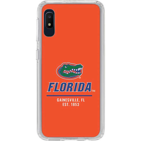 University of Florida Gainesville Est 1853 Galaxy A10e Clear Case