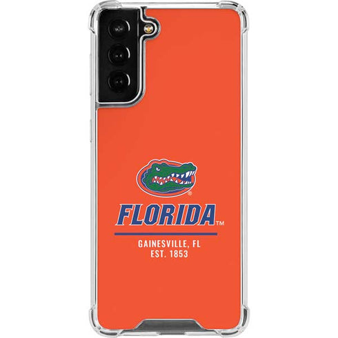 University of Florida Gainesville Est 1853 Galaxy S21 FE Clear Case