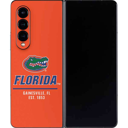 University of Florida Gainesville Est 1853 Galaxy Z Fold4 5G Skin