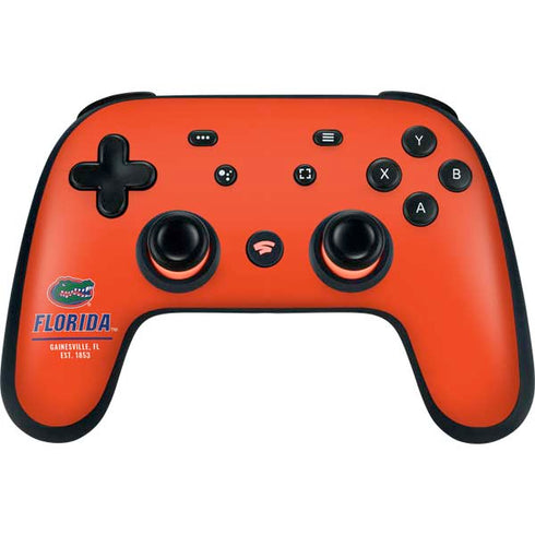 University of Florida Gainesville Est 1853 Google Stadia Controller Skin