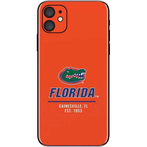 University of Florida Gainesville Est 1853 iPhone 11 Skin