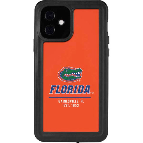 University of Florida Gainesville Est 1853 iPhone 12 Waterproof Case