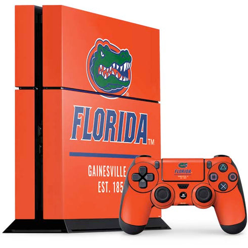 University of Florida Gainesville Est 1853 PS4 Console and Controller Bundle Skin