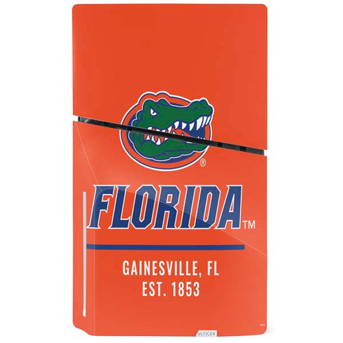 University of Florida Gainesville Est 1853 PS5 Slim Disk Console Skin