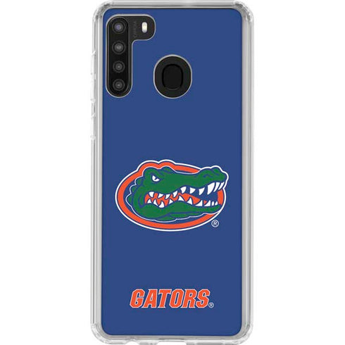 University of Florida Gators Mascot Blue Galaxy A21 Clear Case