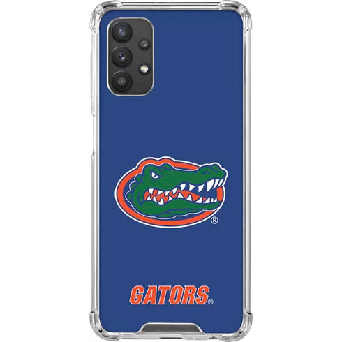 University of Florida Gators Mascot Blue Galaxy A32 5G Clear Case