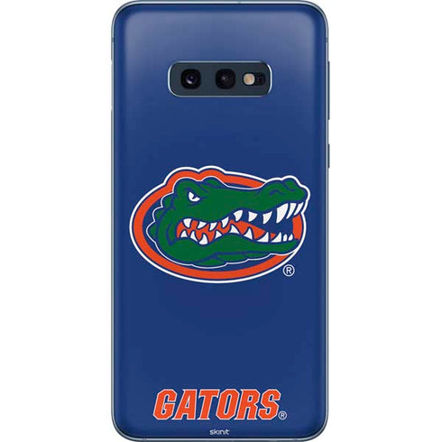 University of Florida Gators Mascot Blue Galaxy S10e Skin