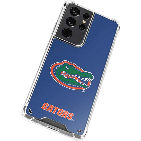 University of Florida Gators Mascot Blue Galaxy S21 Ultra 5G Clear Case