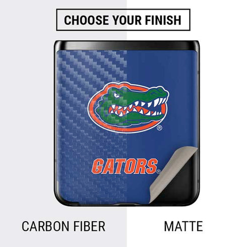 University of Florida Gators Mascot Blue Galaxy Z Flip Skin