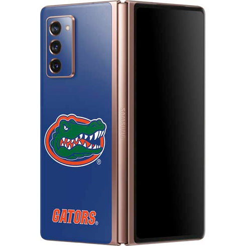 University of Florida Gators Mascot Blue Galaxy Z Fold2 5G Skin