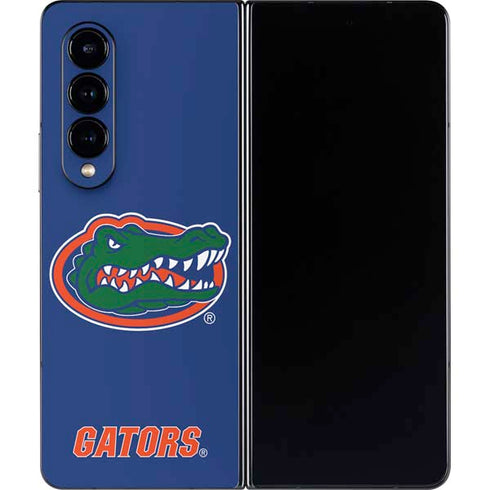 University of Florida Gators Mascot Blue Galaxy Z Fold4 5G Skin
