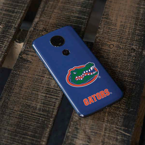 University of Florida Gators Mascot Blue Moto E5 Plus Skin