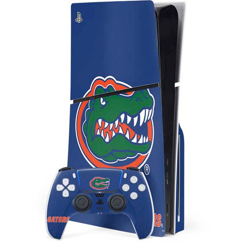 University of Florida Gators Mascot Blue PS5 Slim Disk Bundle Skin