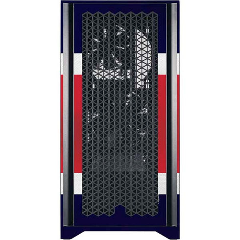 NHL Florida Panthers Alternate Jersey Corsair 4000D Tempered Glass Mid-Tower ATX Case Skin